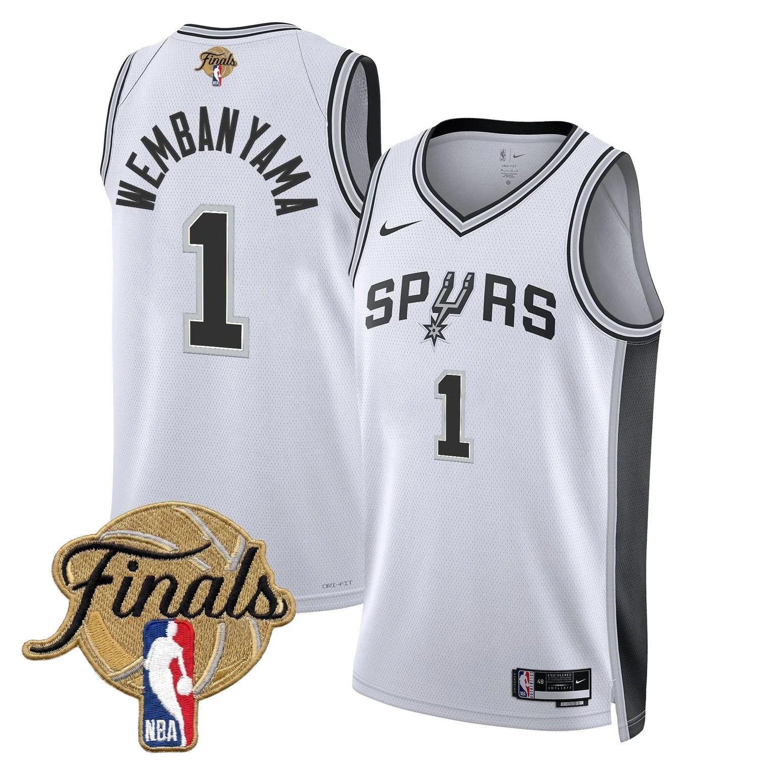 Men's San Antonio Spurs 2026 Finals Swingman Jersey - All Stitched