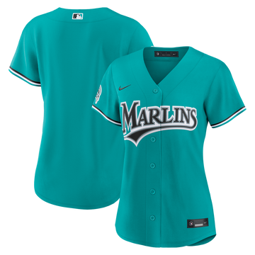 Miami Marlins Nike Women's Alternate Stadium Jersey - Teal