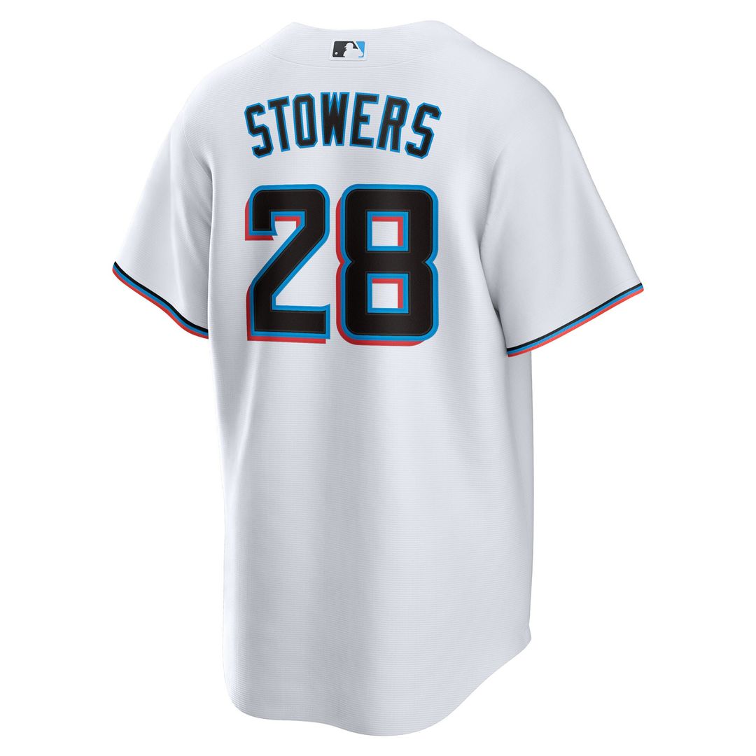Kyle Stowers Miami Marlins Nike  Youth Home Replica Jersey - White