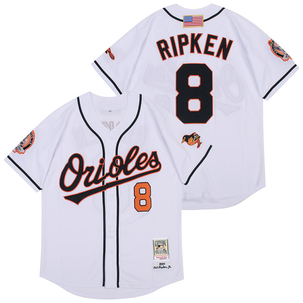 Men's #8 Cal Ripken Baltimore Orioles  Baseball Jersey