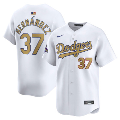 Men's #37 Teoscar Hernández Los Angeles Dodgers Baseball Jersey