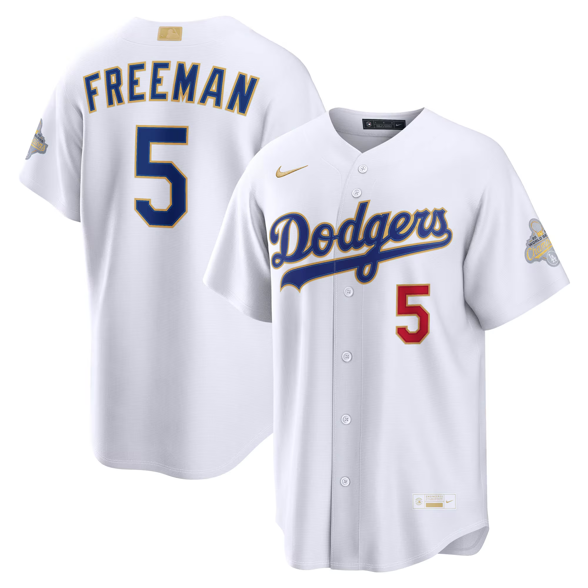 Men's #5 Freddie Freeman Los Angeles Dodgers Baseball Jersey