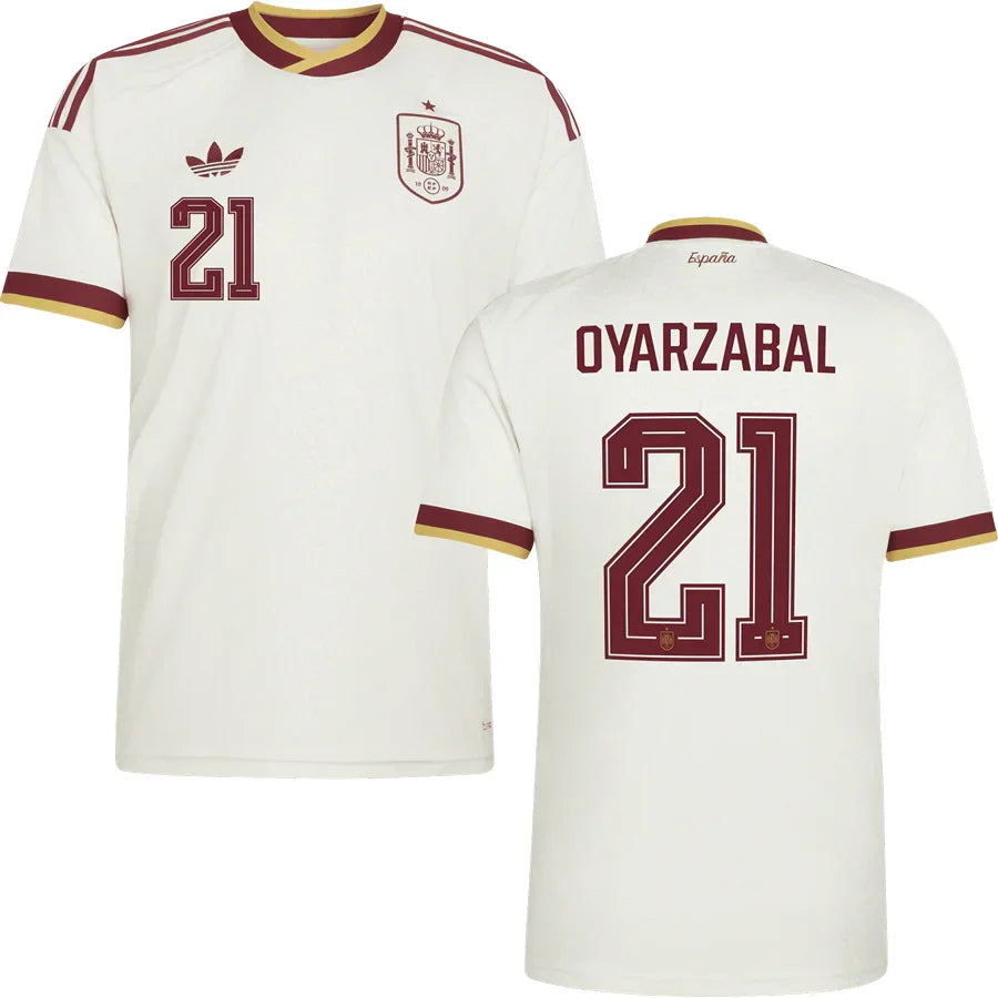 Men’s #21 Oyarzabal 2026 World Cup Spain Jersey