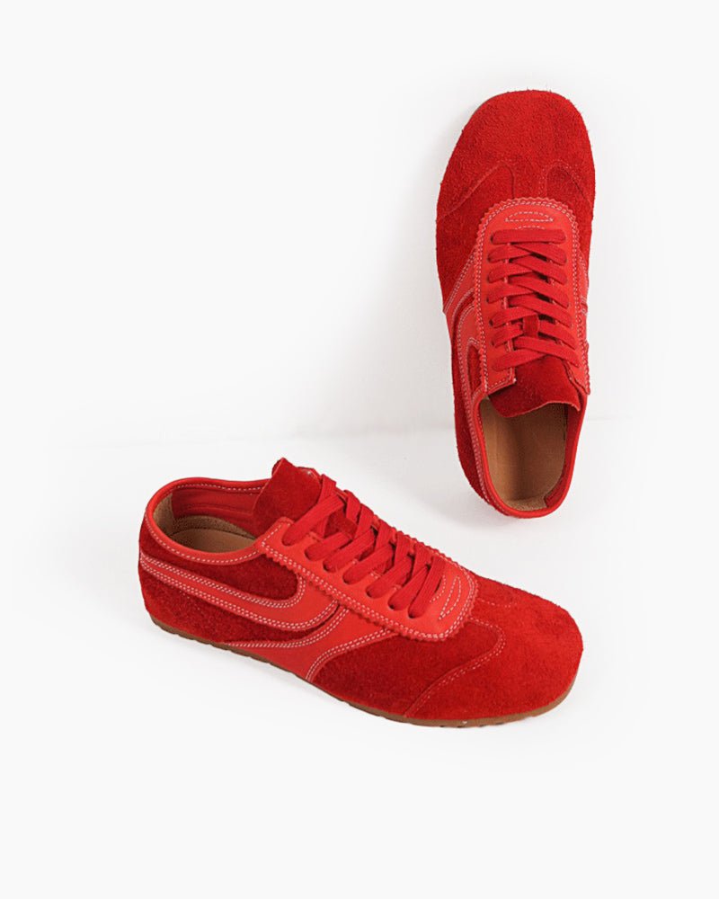 Color Pop Retro Suede Nappa Leather Sneakers
