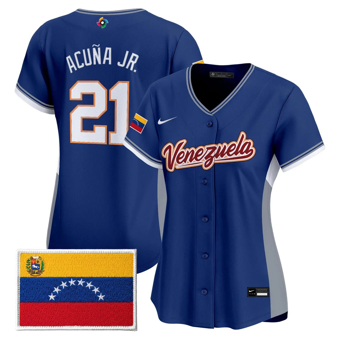 Women's Team Venezuela World Baseball Classic Vapor Premier Jersey - 2026 Roster - All Stitched