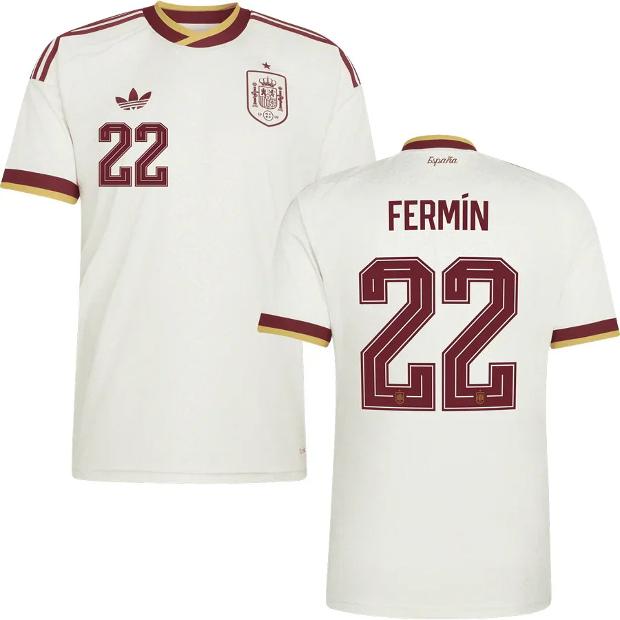 Men’s #22 Fermin 2026 World Cup Spain Jersey