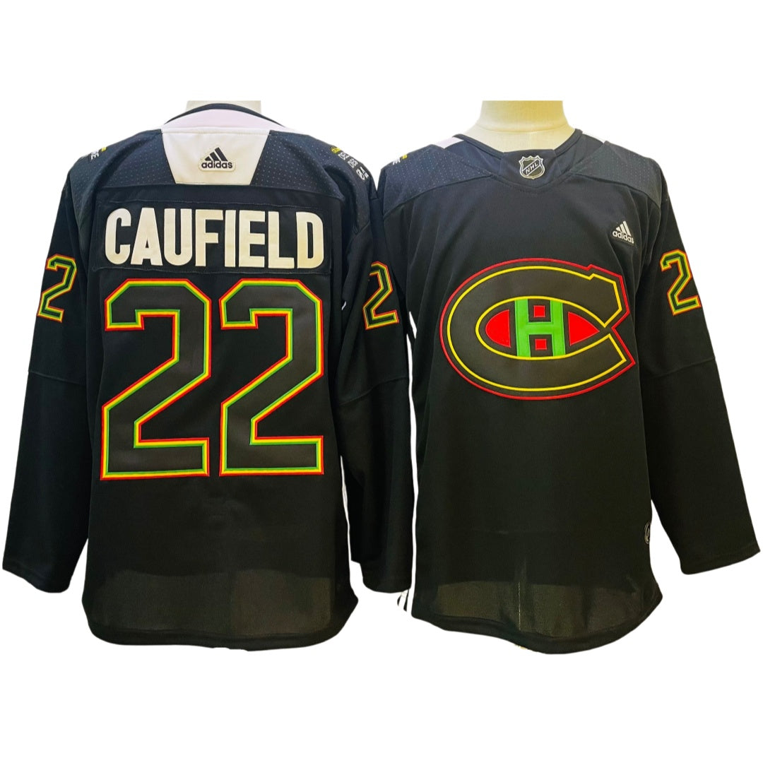 Men's #22 Cole Caufield Montreal Canadiens NHL Jersey