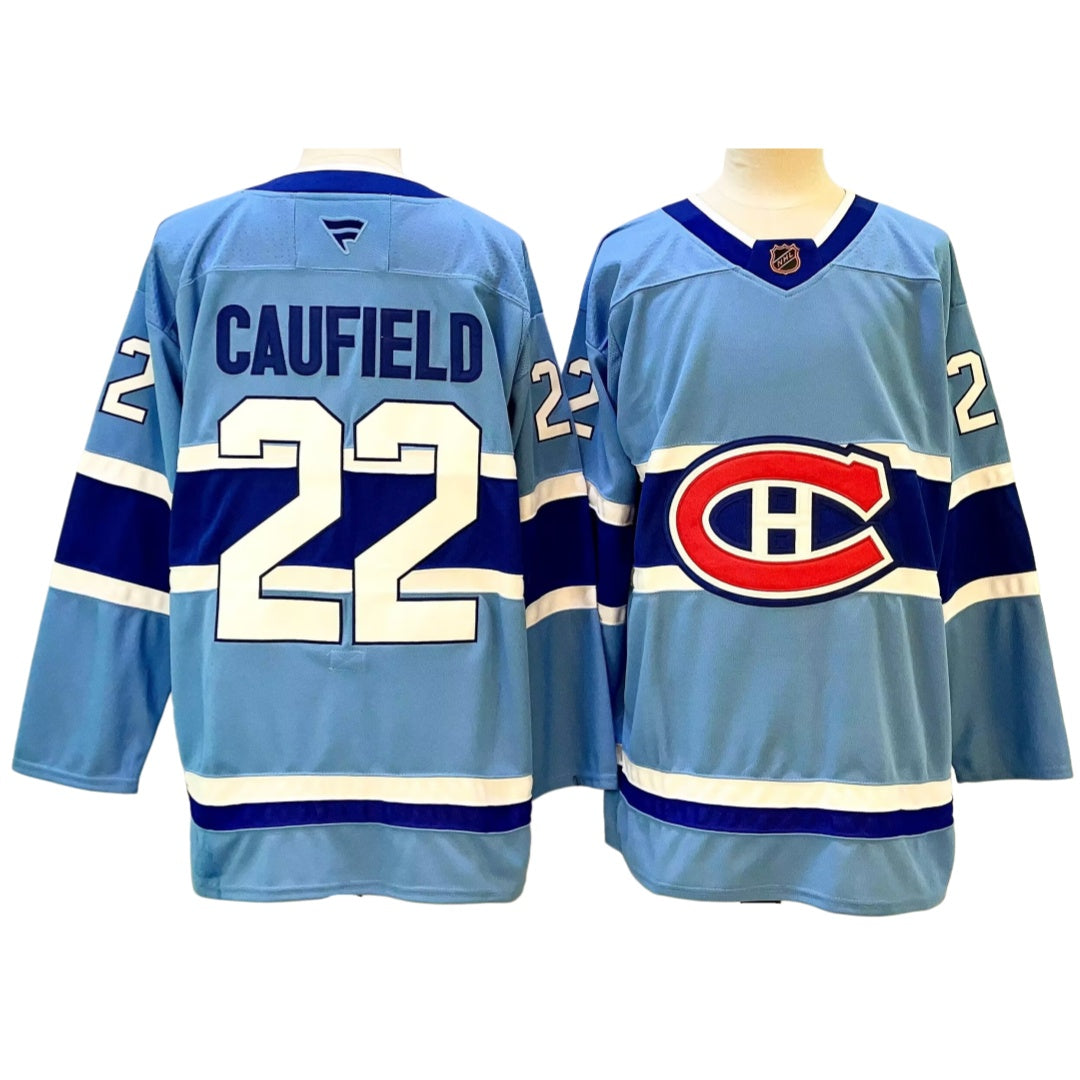 Men's #22 Cole Caufield Montreal Canadiens NHL Jersey