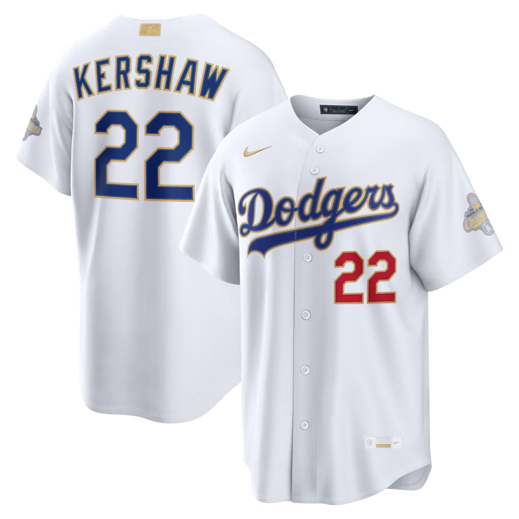 Men's #22 Clayton Kershaw Los Angeles Dodgers Baseball Jersey