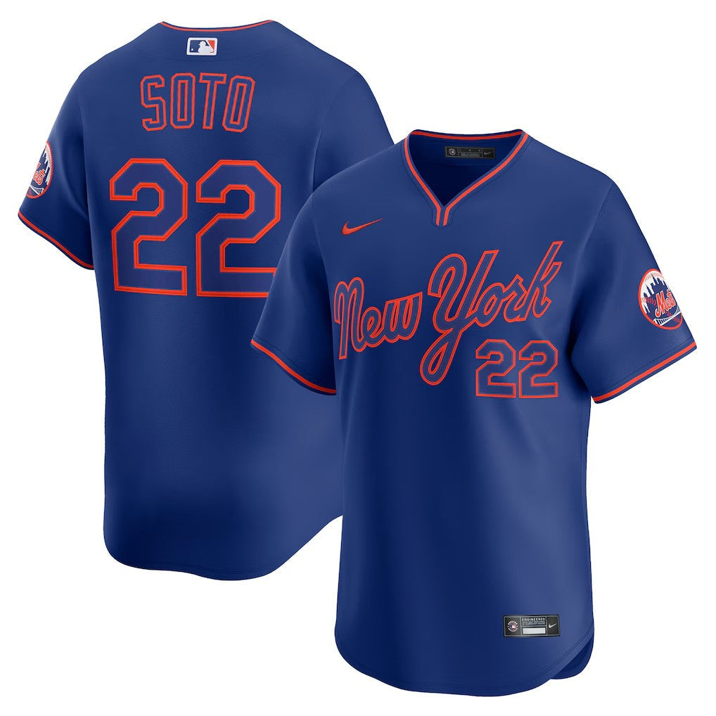Men's #22 Juan Soto New York Mets Baseball Jersey