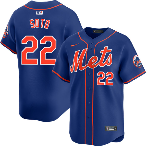 Men's #22 Juan Soto New York Mets Baseball Jersey