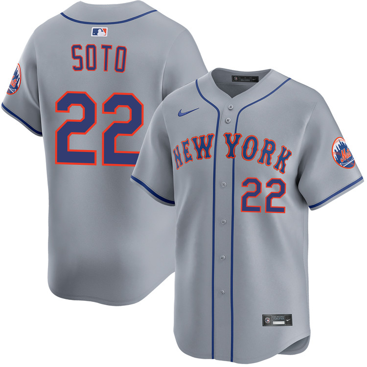 Men's #22 Juan Soto New York Mets Baseball Jersey