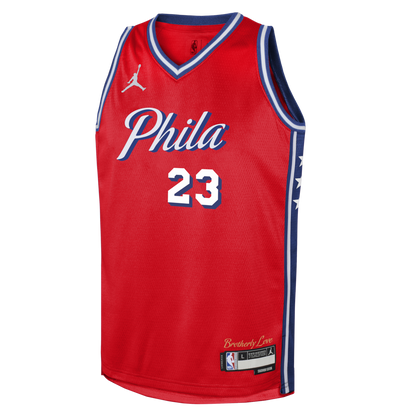 LeBron James Philadelphia 76ers  Swingman Jersey - Red - Statement Edition