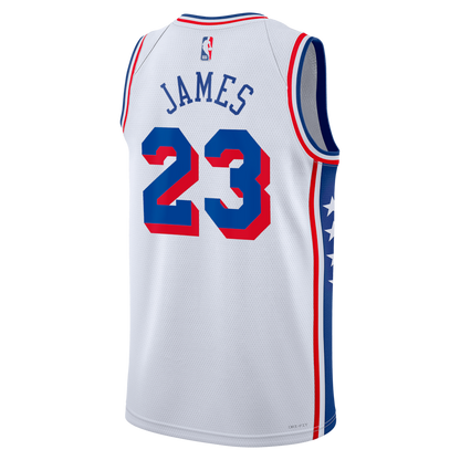 LeBron James Philadelphia 76ers  Swingman Jersey - Icon Edition - White