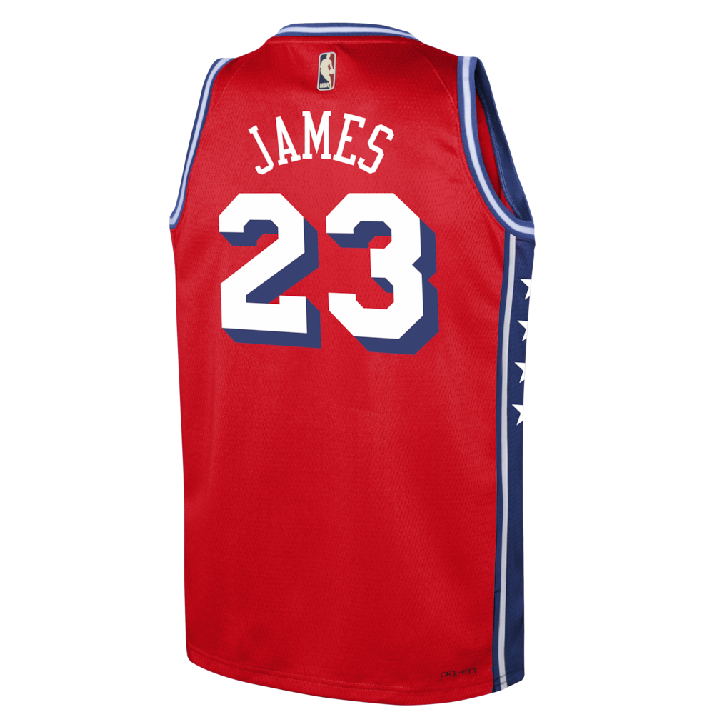 LeBron James Philadelphia 76ers  Swingman Jersey - Red - Statement Edition
