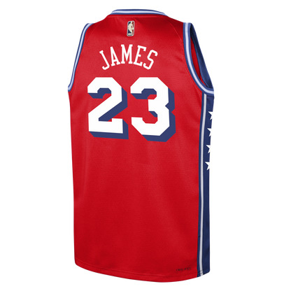 LeBron James Philadelphia 76ers  Swingman Jersey - Red - Statement Edition