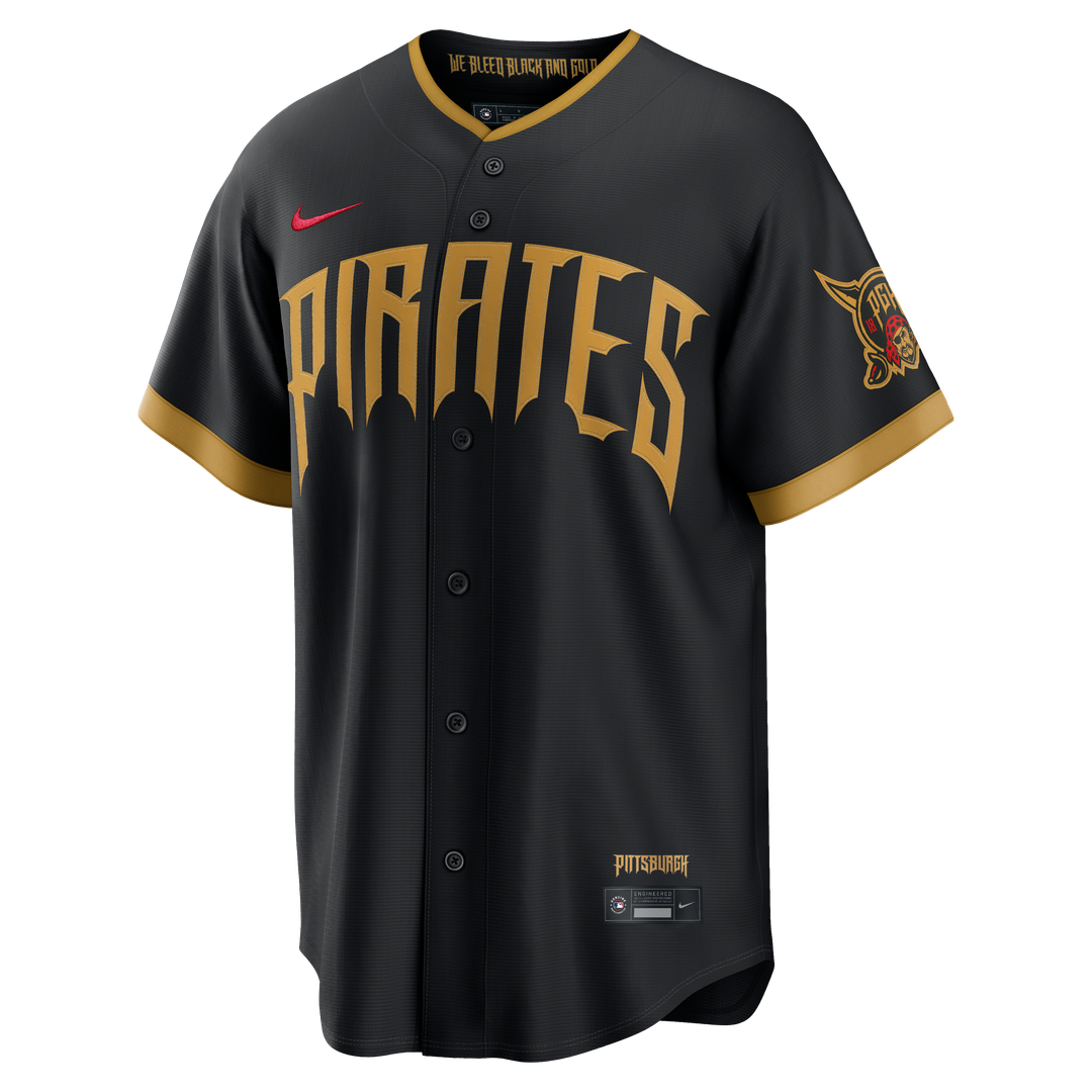 Konnor Griffin Pittsburgh Pirates Nike 2026 City Connect Stadium Jersey - Black