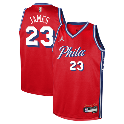 LeBron James Philadelphia 76ers  Swingman Jersey - Red - Statement Edition