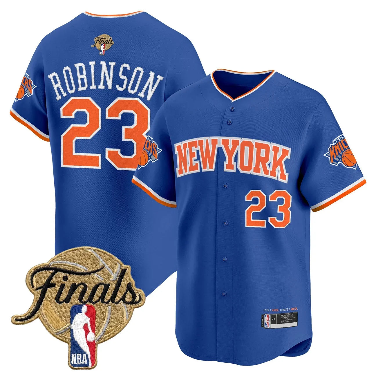 Men's New York Knicks 2026 Finals Vapor Baseball Jersey - All Stitched