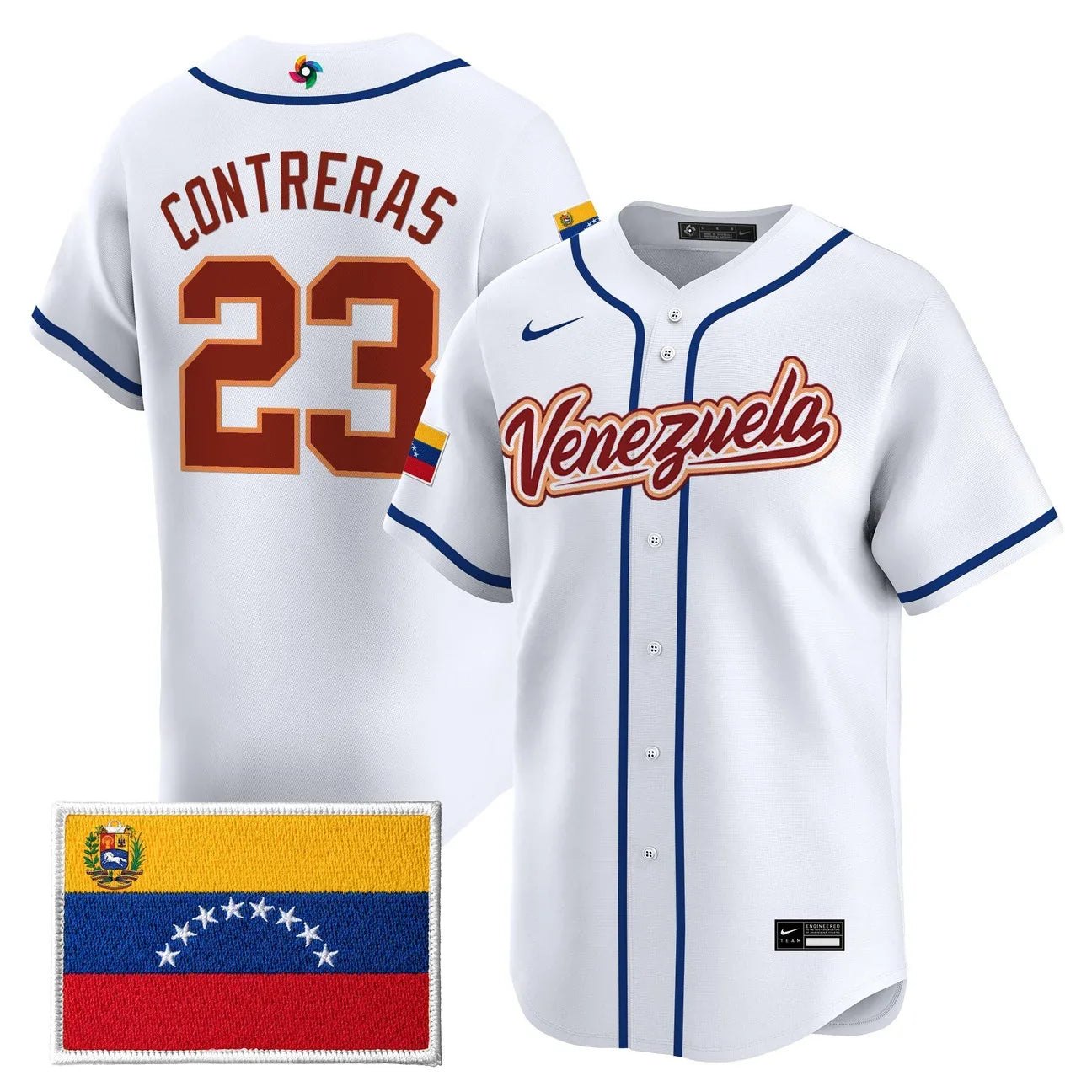 Men's Team Venezuela World Baseball Classic Vapor Premier Jersey - All Stitched