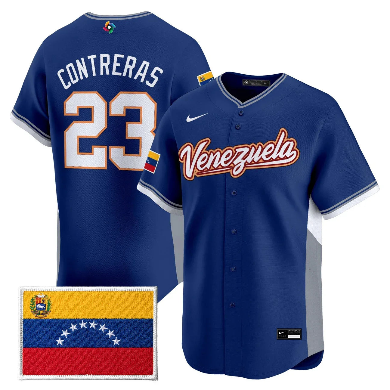 Men's Team Venezuela World Baseball Classic Vapor Premier Jersey - All Stitched