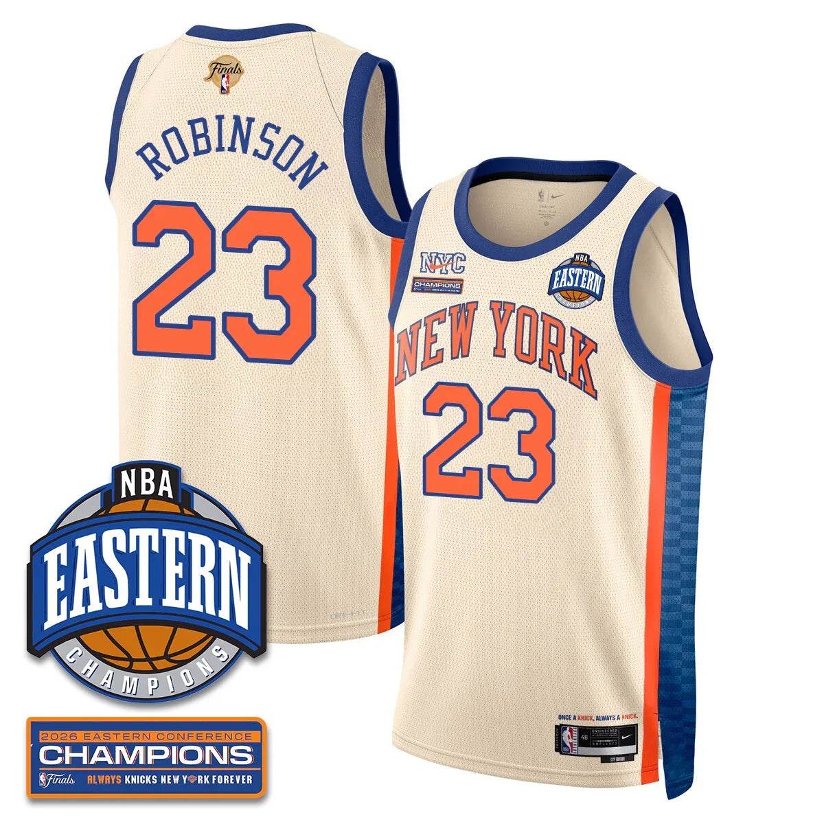 New York Knicks 2026 NBA Eastern Conference Champions Vapor Jersey - Stitched