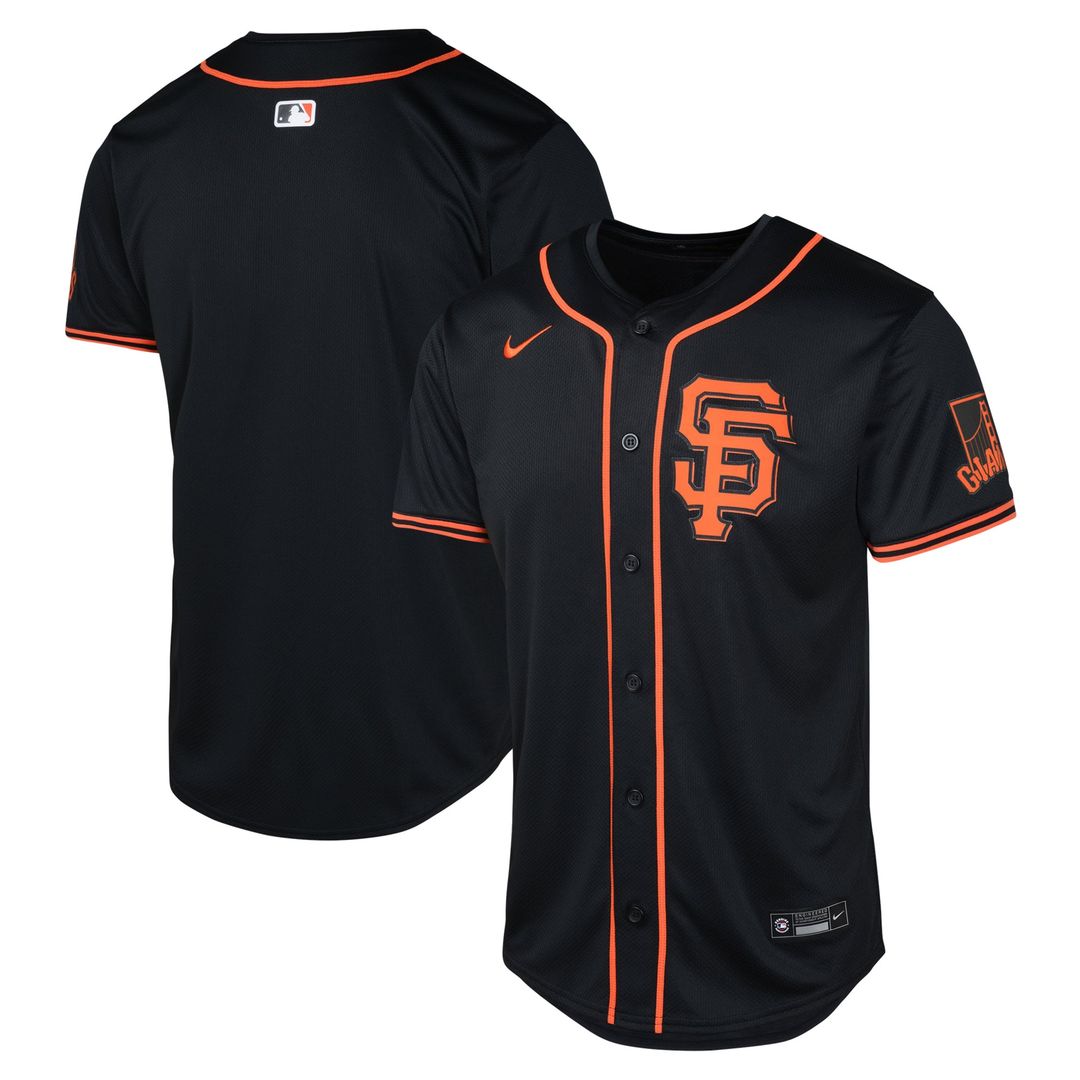 San Francisco Giants Nike Youth Alternate Limited Jersey - Black