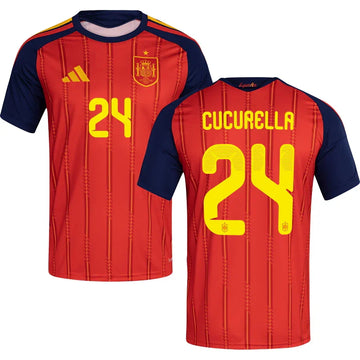 Men’s #24 Cucurella 2026 World Cup Spain Jersey