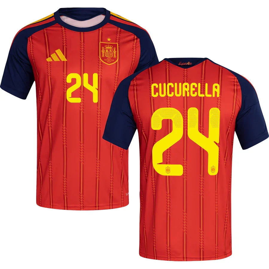 Men’s #24 Cucurella 2026 World Cup Spain Jersey