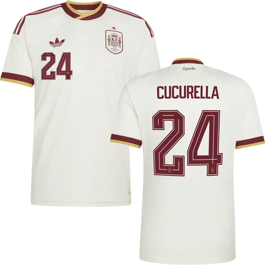 Men’s #24 Cucurella 2026 World Cup Spain Jersey