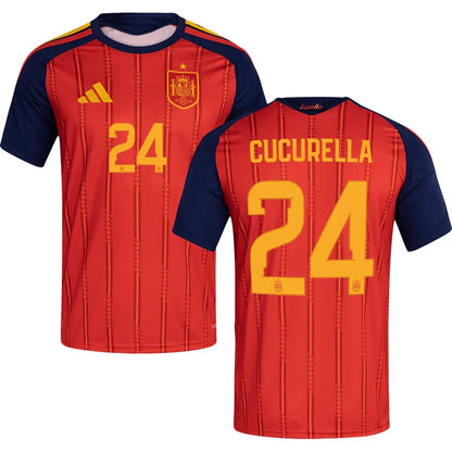 Men’s #24 Cucurella 2026 World Cup Spain Jersey