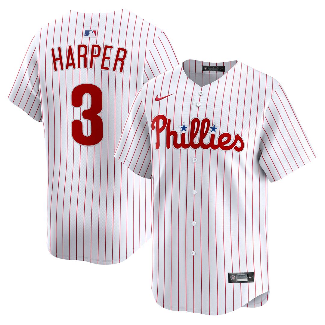 Bryce Harper Philadelphia Phillies Nike Home Limited Player Jersey - White