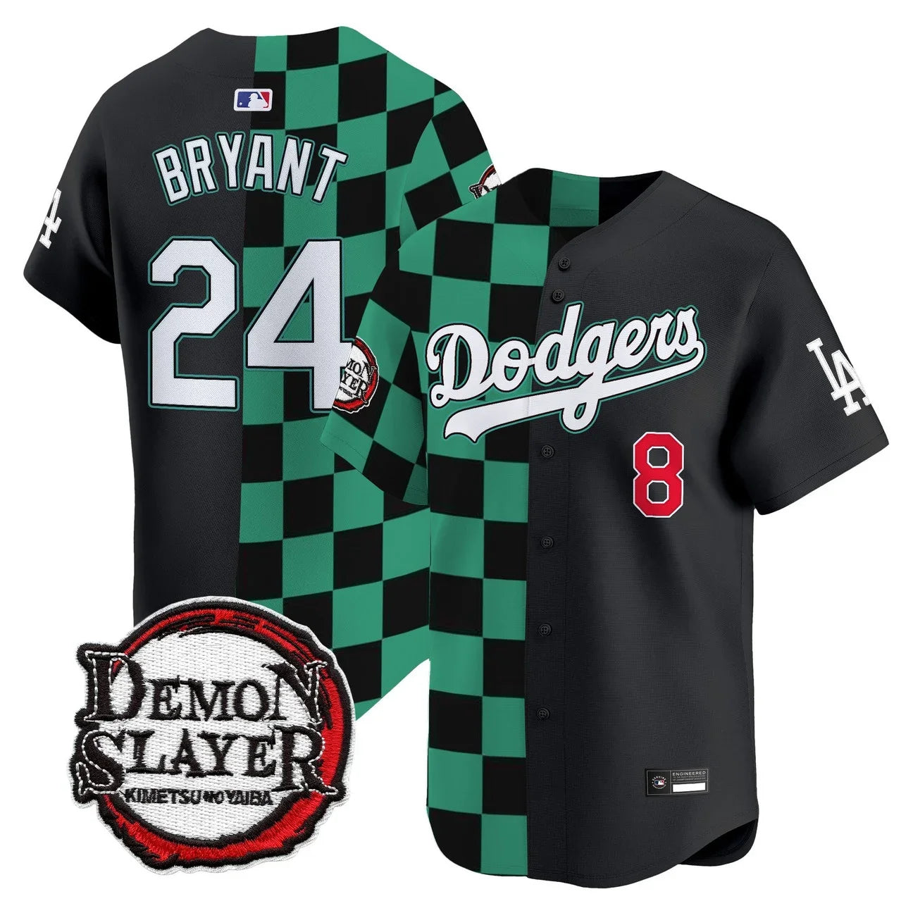 Los Angeles Dodgers x Demon Slayer Vapor Premier Limited Jersey - Stitched