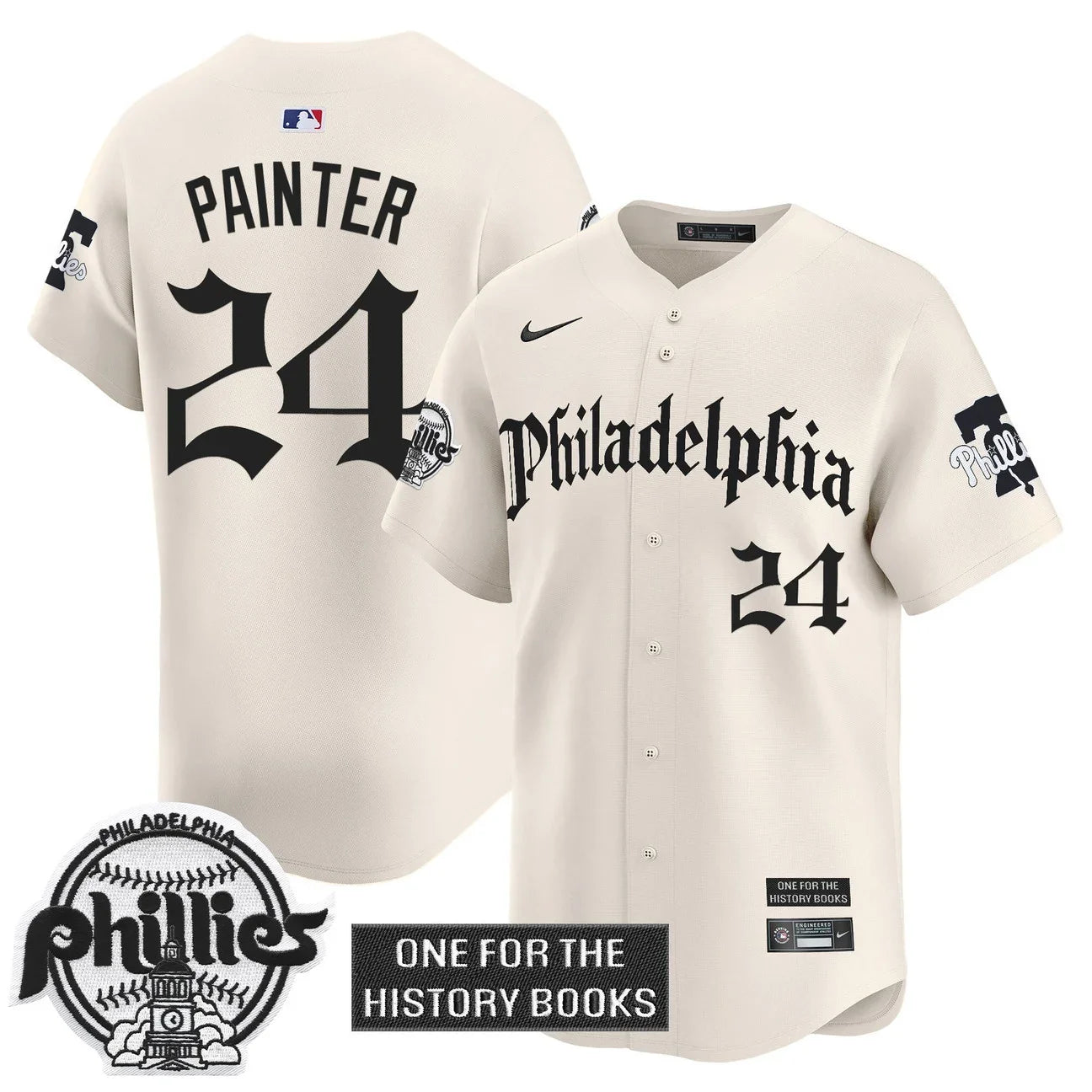 Men's Phillies 'Retro Newspaper Edition' Vapor Premier Limited Jersey - All Stitched