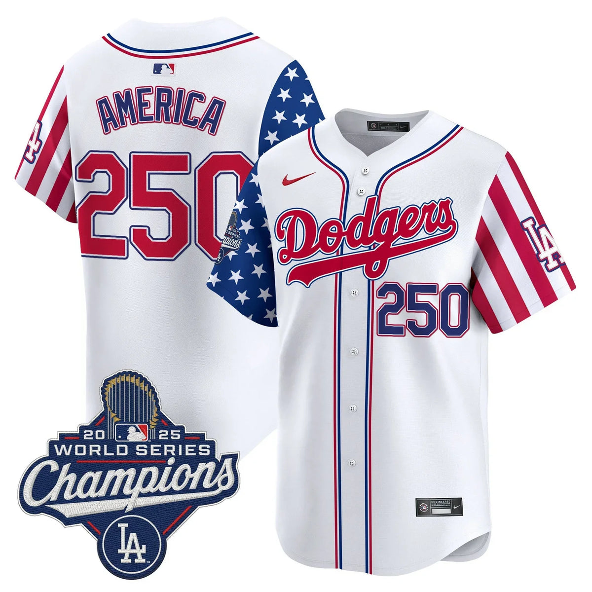 Men's Los Angeles Dodgers "America250 Edition" Vapor Premier Limited Jersey - All Stitched