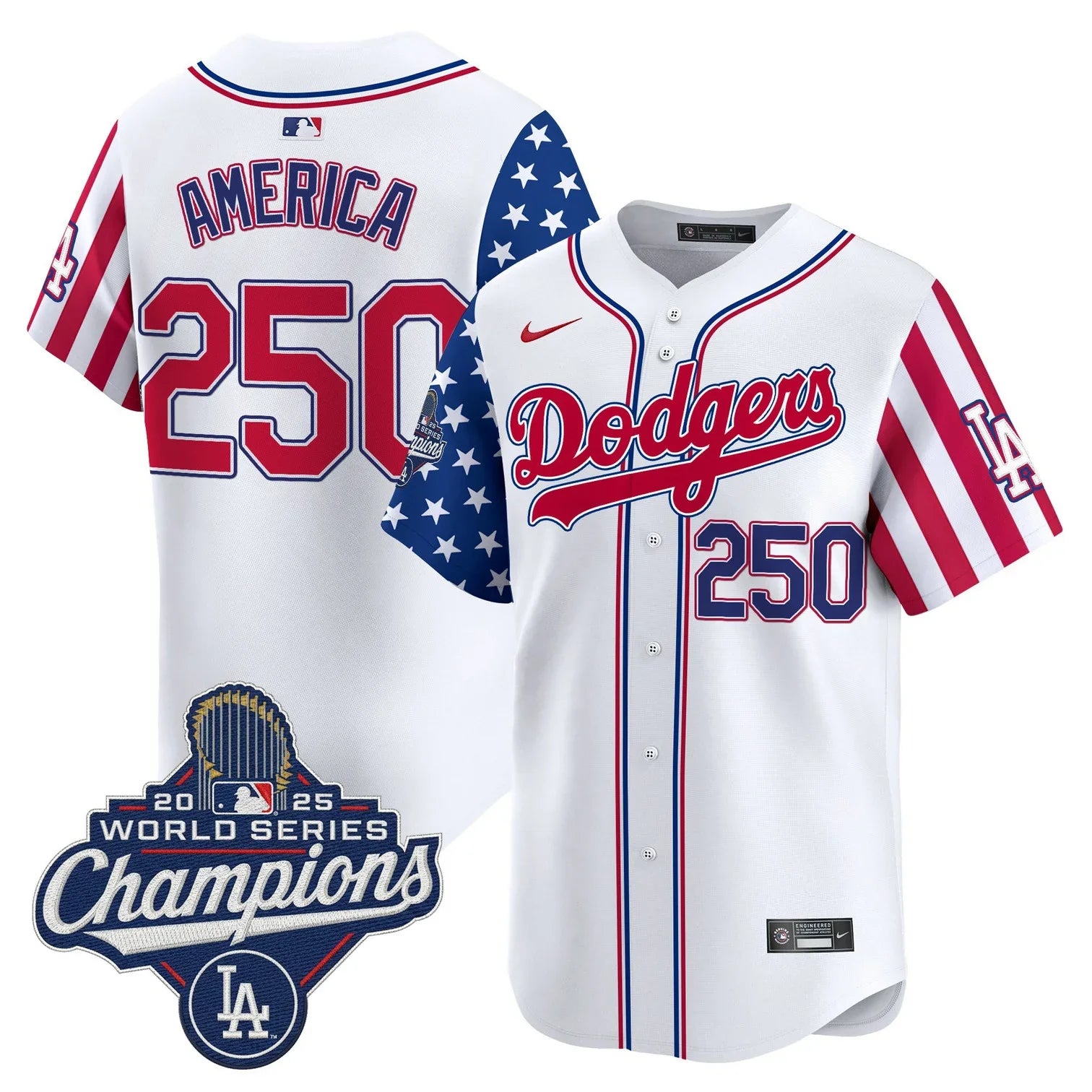 Men's Los Angeles Dodgers "America250 Edition" Vapor Premier Limited Jersey - All Stitched