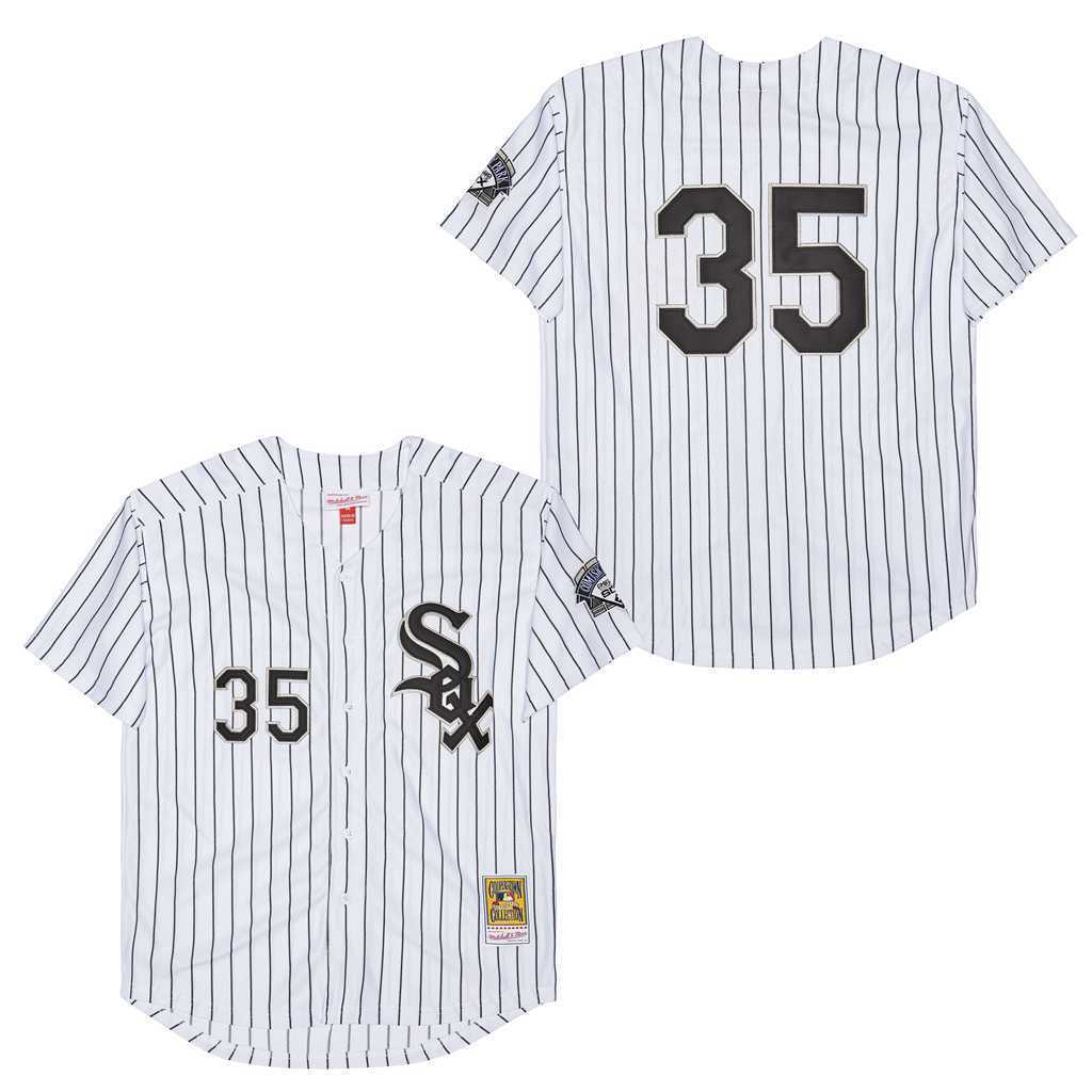 Mens #35 Frank Thomas Chicago White Sox Baseball Jersey