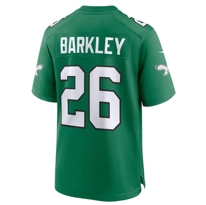 Men's Philadelphia Eagles Saquon Barkley Kelly Green Alternate Game Jersey