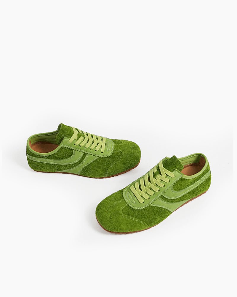 Color Pop Retro Suede Nappa Leather Sneakers