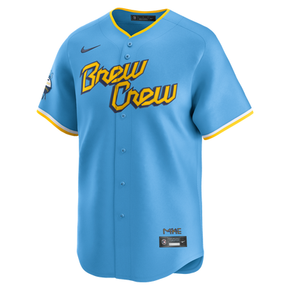 Milwaukee Brewers Nike City Connect Limited Jersey - Light Blue