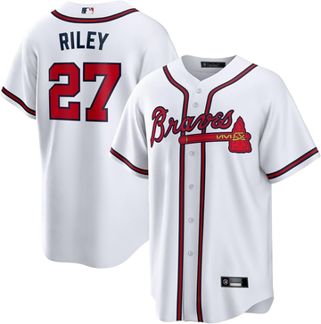 Men's #27 Austin Riley Atlanta Braves Baseball Jersey