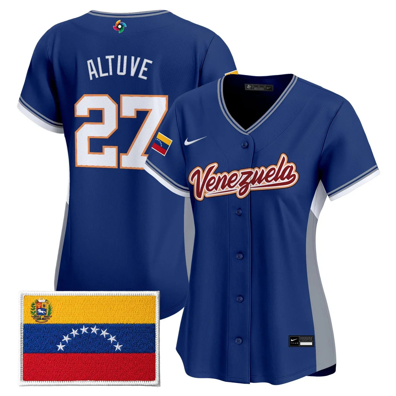 Women's Team Venezuela World Baseball Classic Vapor Premier Jersey - 2026 Roster - All Stitched