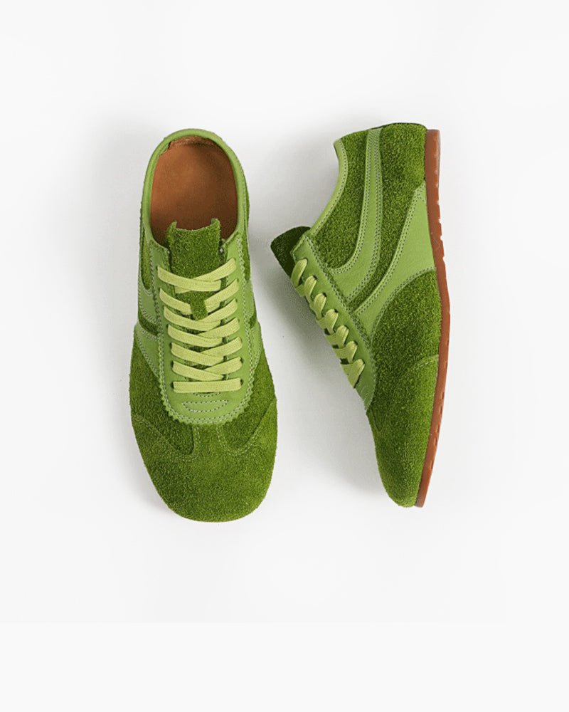 Color Pop Retro Suede Nappa Leather Sneakers