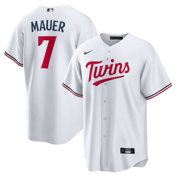 Joe Mauer Minnesota Twins Nike Home Retired Player Replica Jersey - White