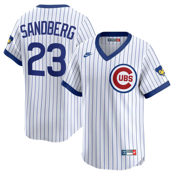 Ryne Sandberg Chicago Cubs Nike Throwback Cooperstown Collection Limited Jersey - White