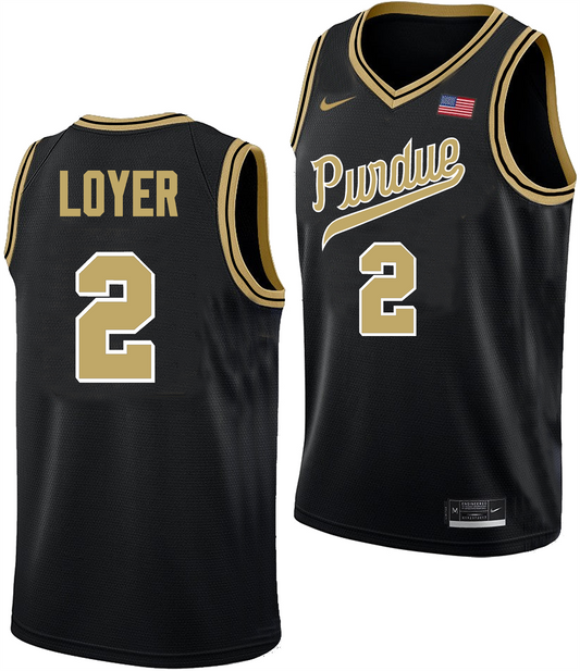 Men's #2 Fletcher Loyer  Purdue Boilermakers College Basketball Jersey