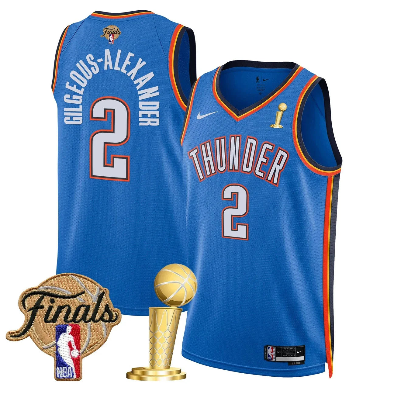 Men's Oklahoma City Thunder 2025 Champions Swingman Jersey - All Stitched