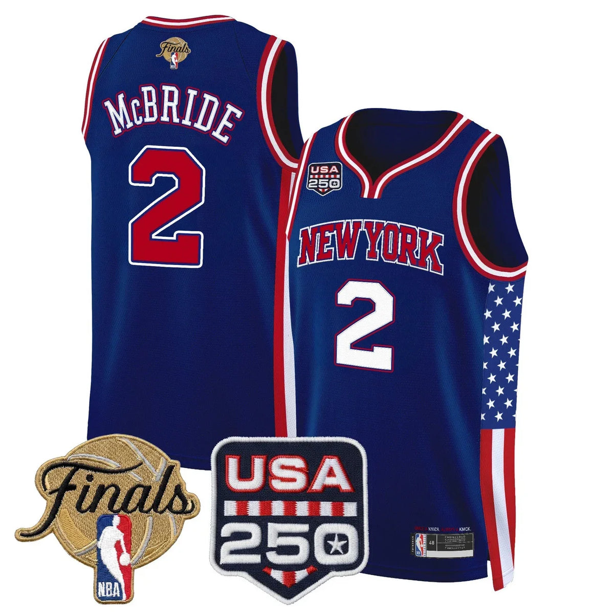 Men's New York Knicks "America 250 Edition" 2026 Finals patch Swingman Jersey - All Stitched
