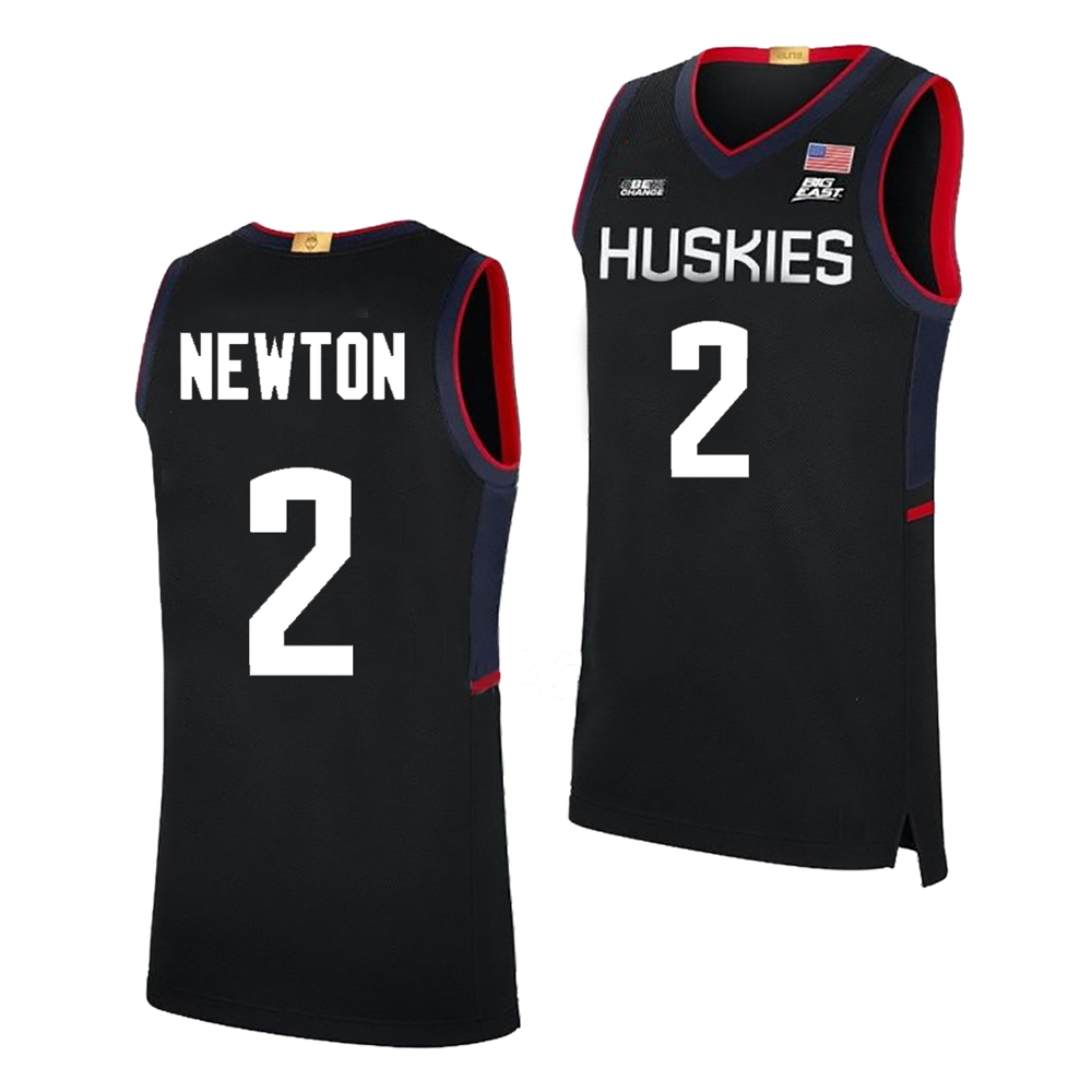 Men's #2 Tristen Newton UConn Huskies College Basketball Jersey