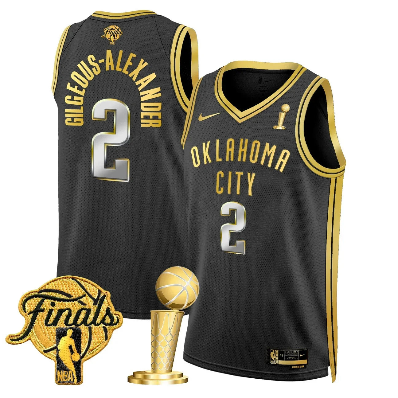 Men's Oklahoma City Thunder 2025 Champions Swingman Jersey - All Stitched
